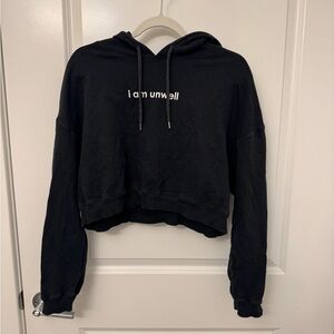 Call Her Daddy I Am Unwell Cropped Hoodie